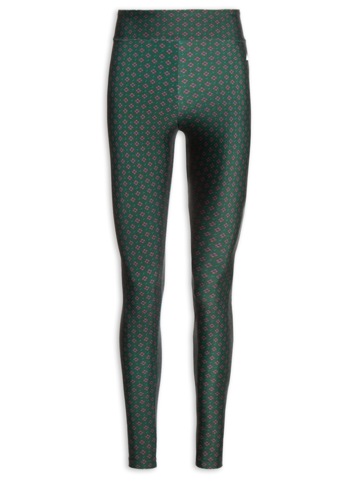 Calça Feminina Legging Basic Estampado Foulard - Verde