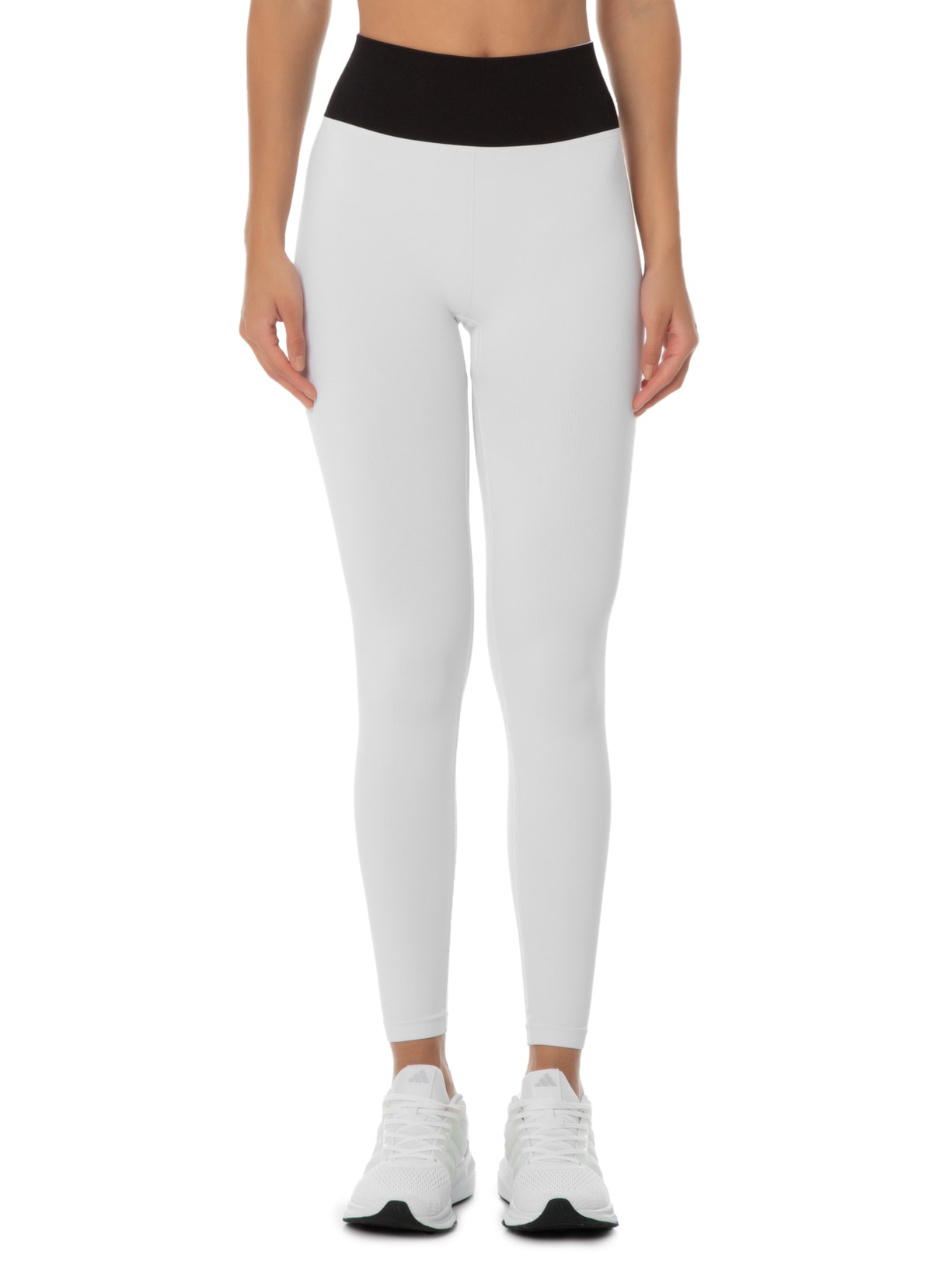 Calça Feminina Legging Bicolor Branco Lauf