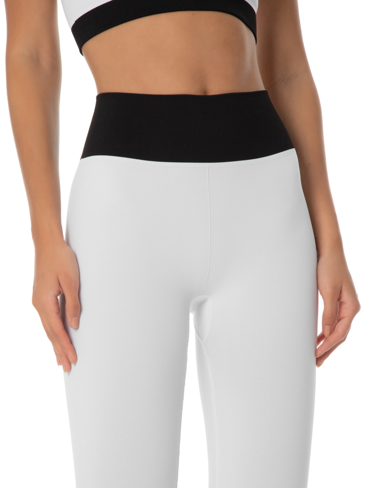 Calça Feminina Legging Bicolor Branco Lauf