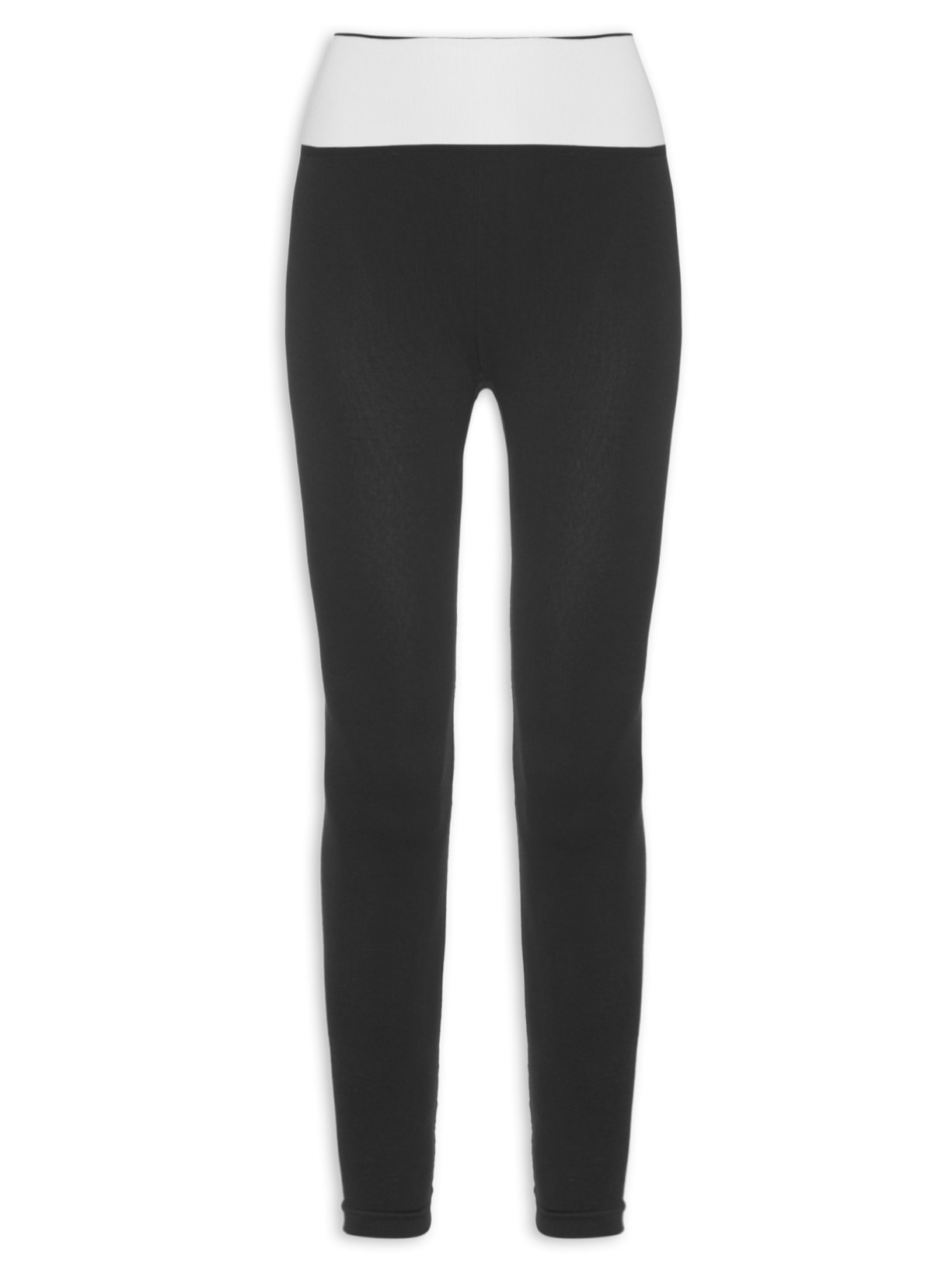 Calça Feminina Legging Bicolor - Preta