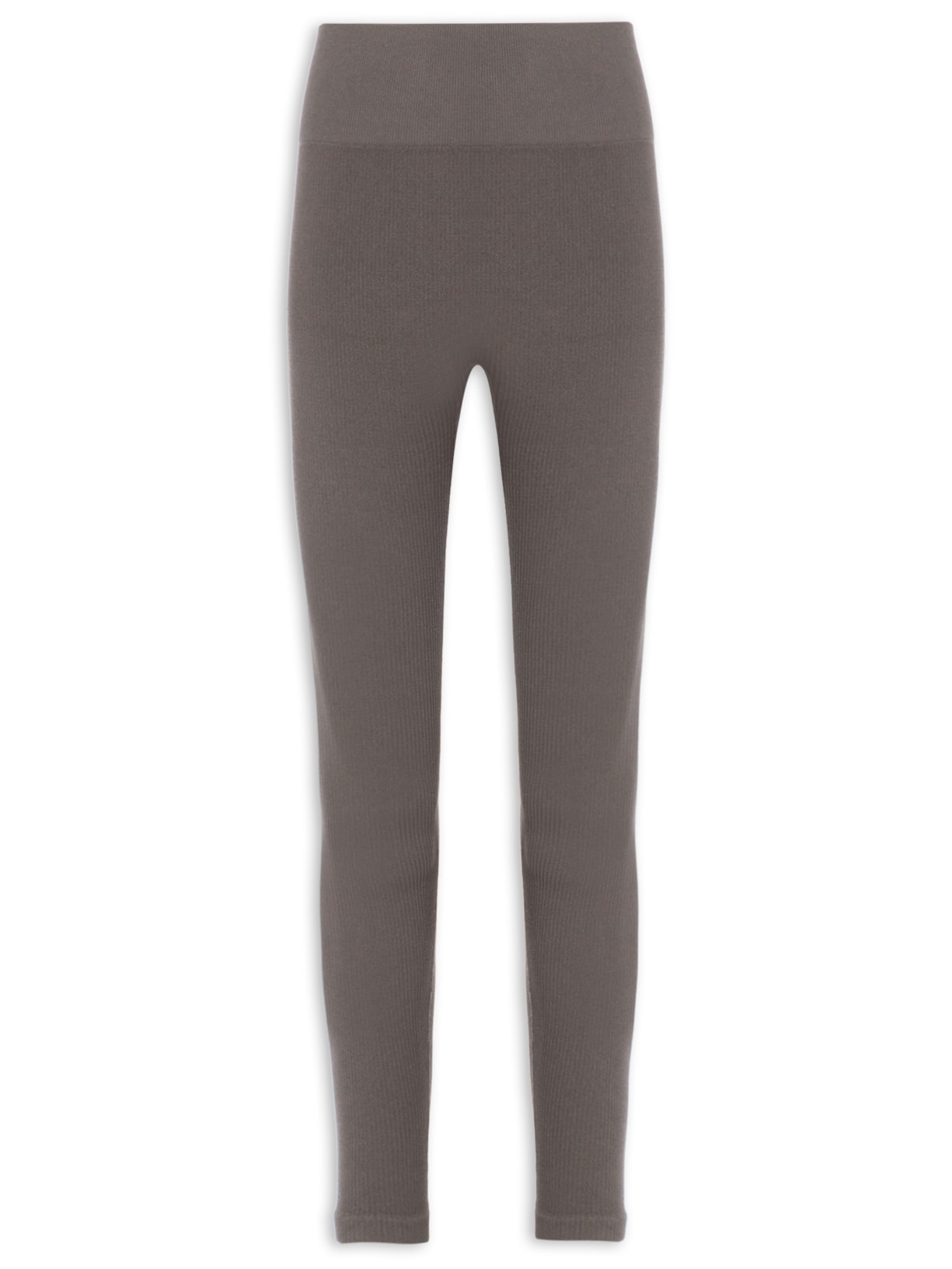 Calça Feminina Legging Canelada - Cinza