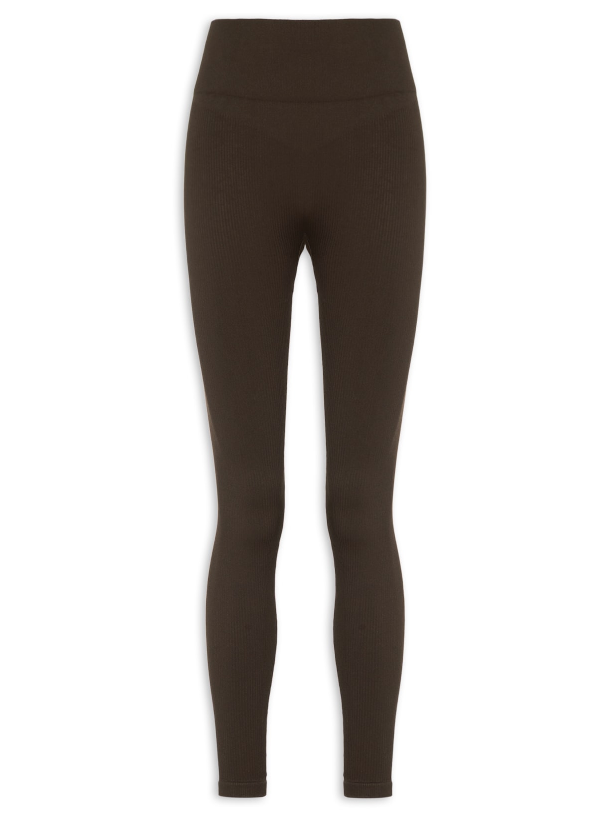 Calça Feminina Legging Canelada - Marrom - Hering Sports