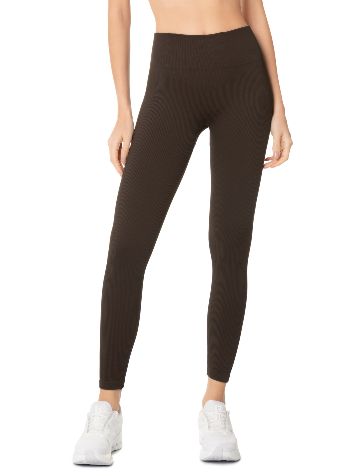 Calça Feminina Legging Canelada Marrom Hering Sports