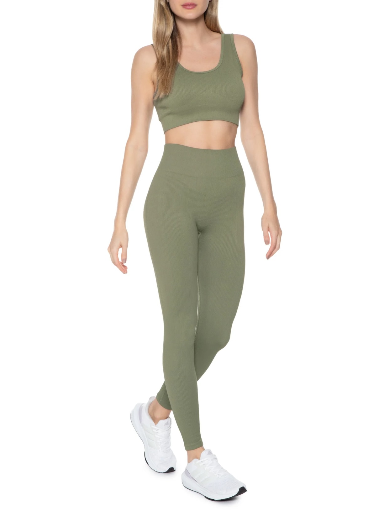 Calça Feminina Legging Canelada Verde Hering Sports
