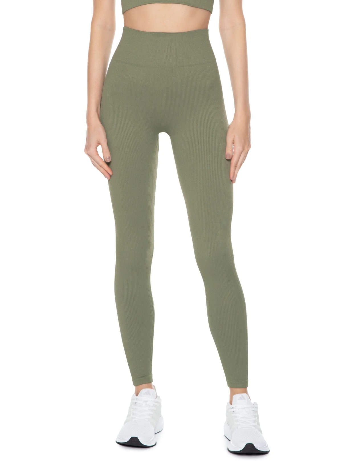 Calça Feminina Legging Canelada Verde Hering Sports