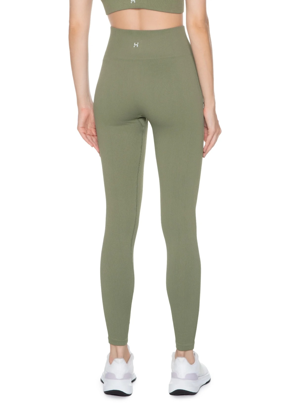 Calça Feminina Legging Canelada Verde Hering Sports