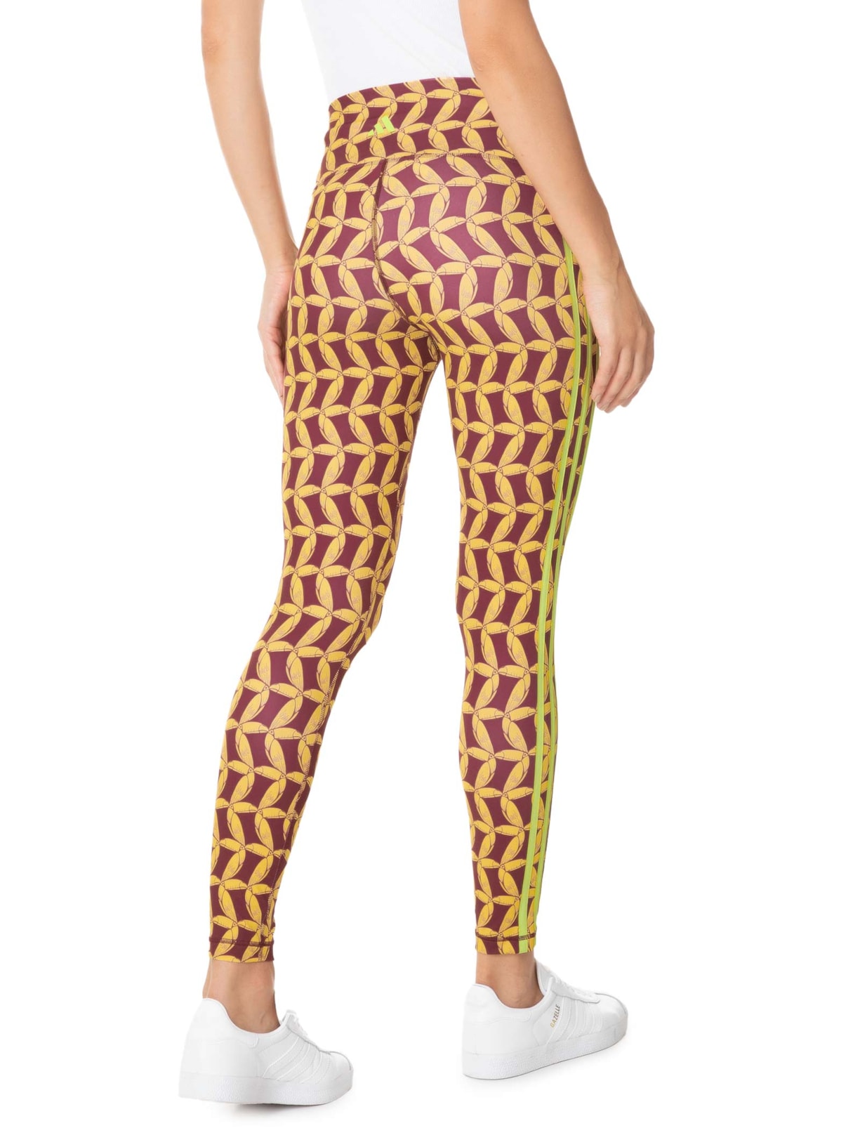 Calça Feminina Legging Capri Vermelho Adidas + Farm