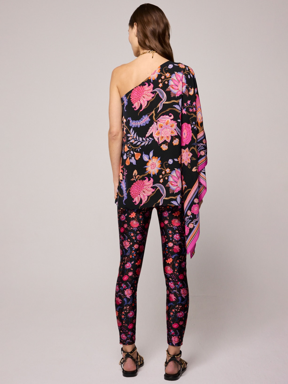 Calça Feminina Legging Chintz Preto Mixed