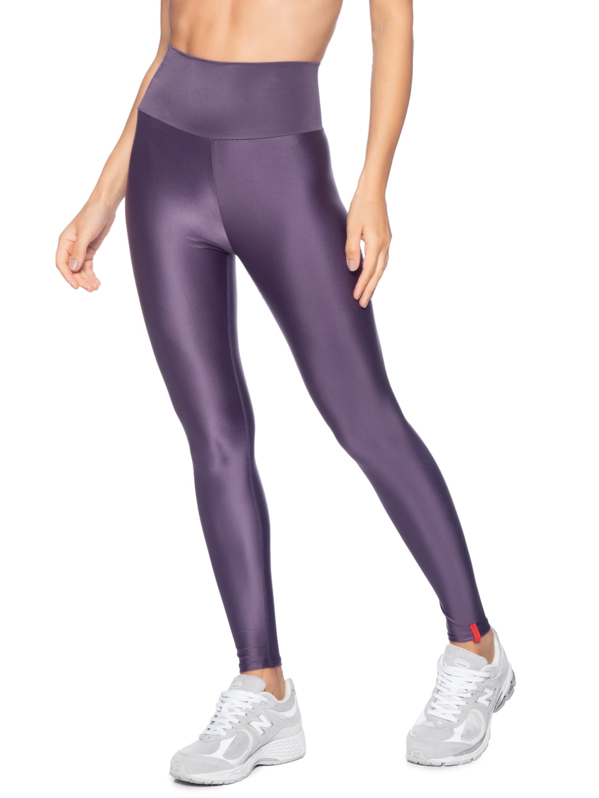 Calça Feminina Legging Cintura Alta Basic Colors Roxo Body For Sure