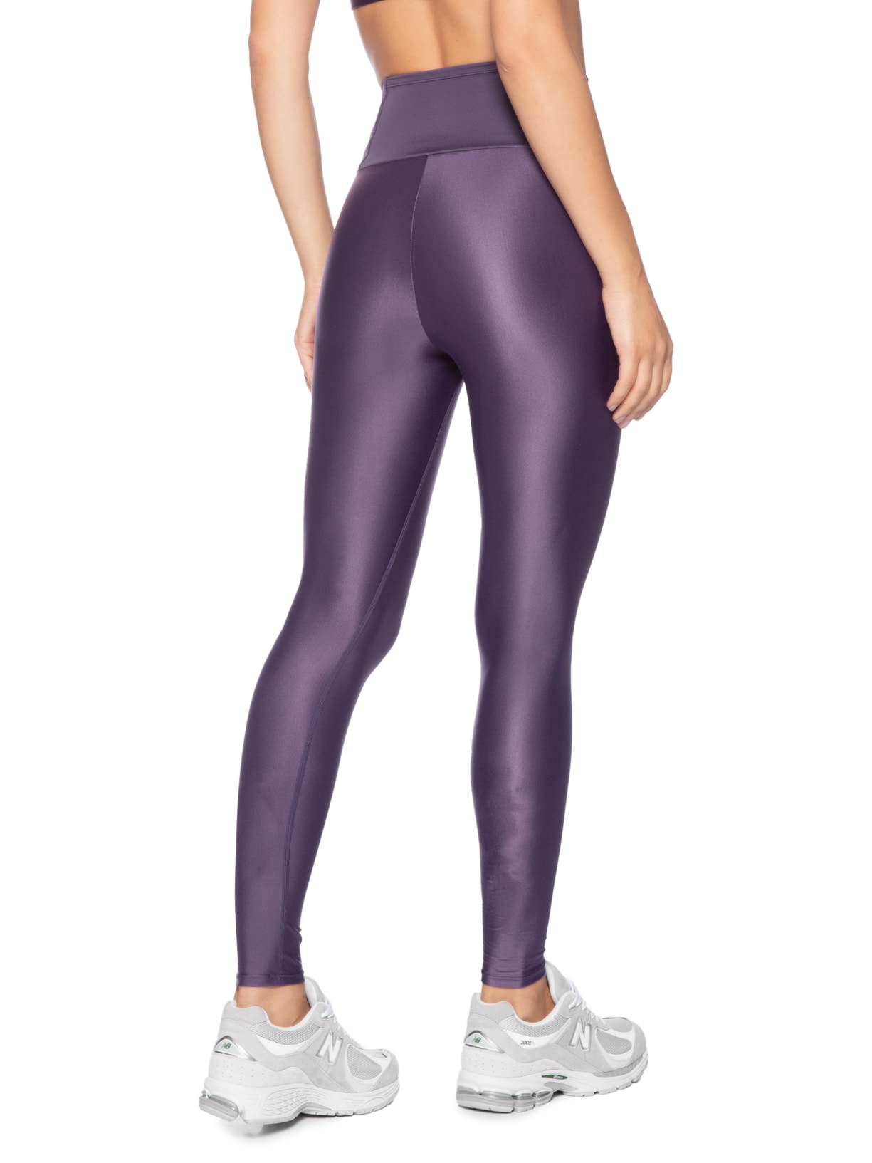 Calça Feminina Legging Cintura Alta Basic Colors Roxo Body For Sure