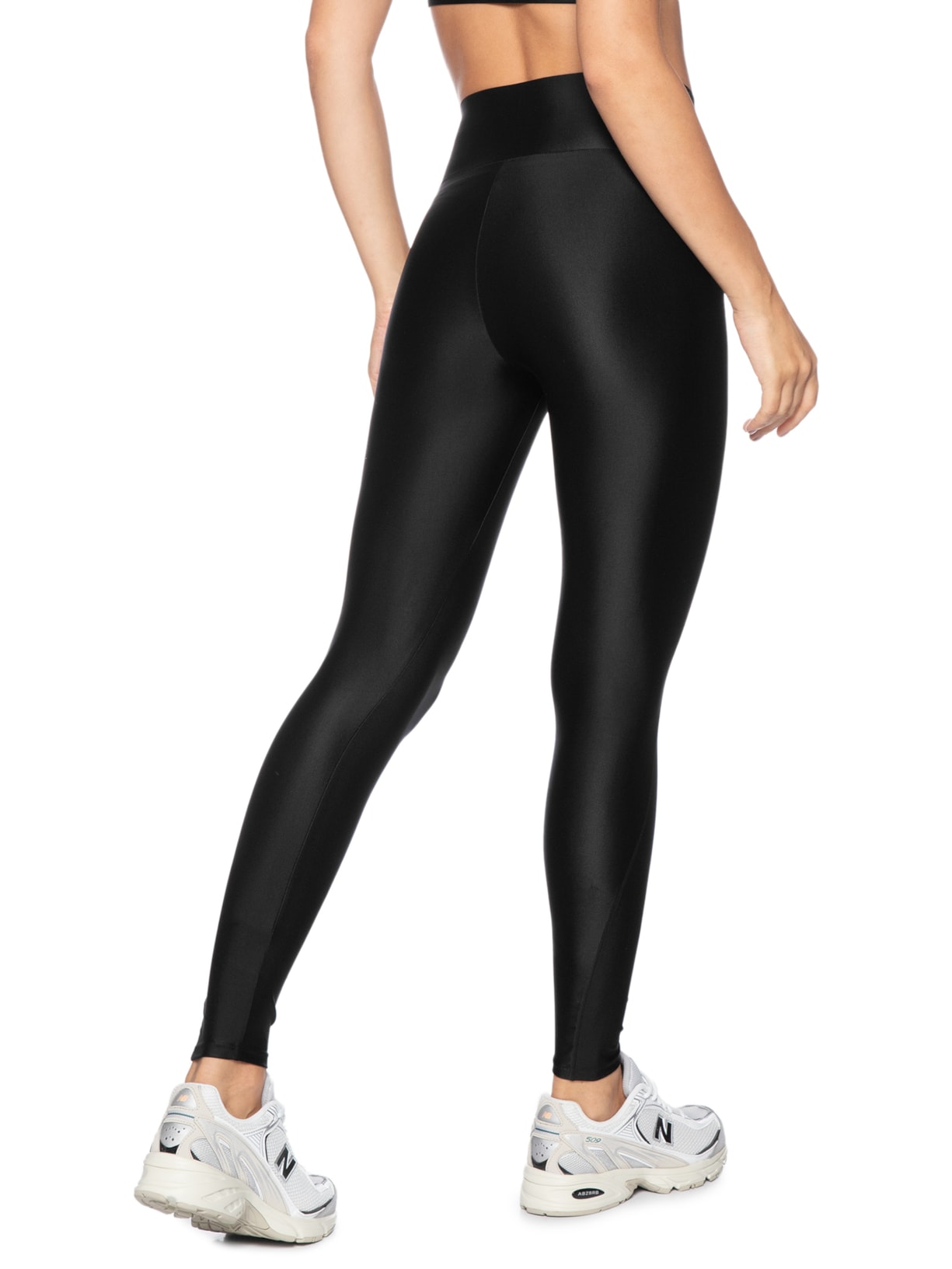 Calça Feminina Legging Cós Duplo Lisa Basic Preto Body For Sure