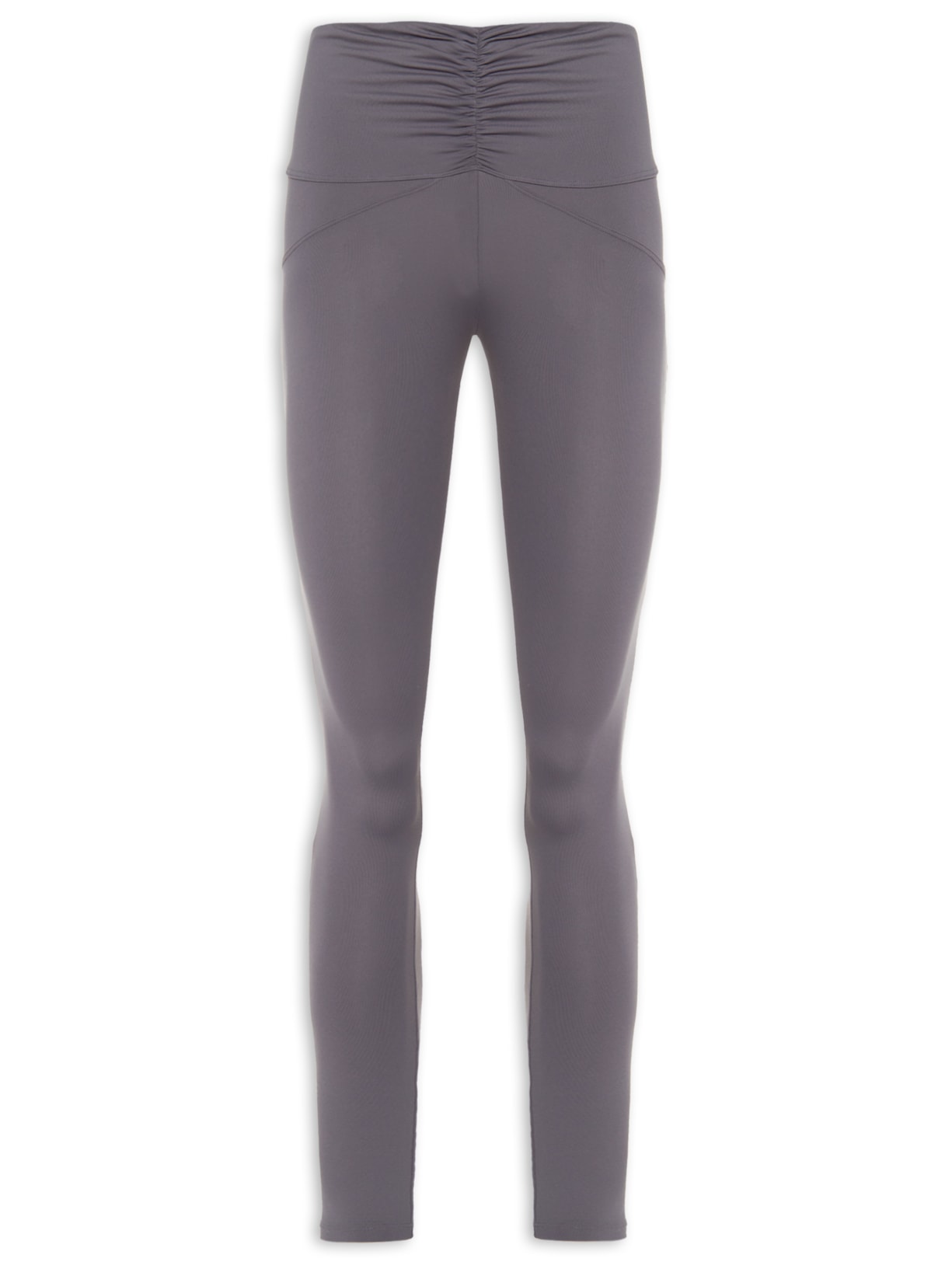 Calça Feminina Legging Cós Franzido - Cinza