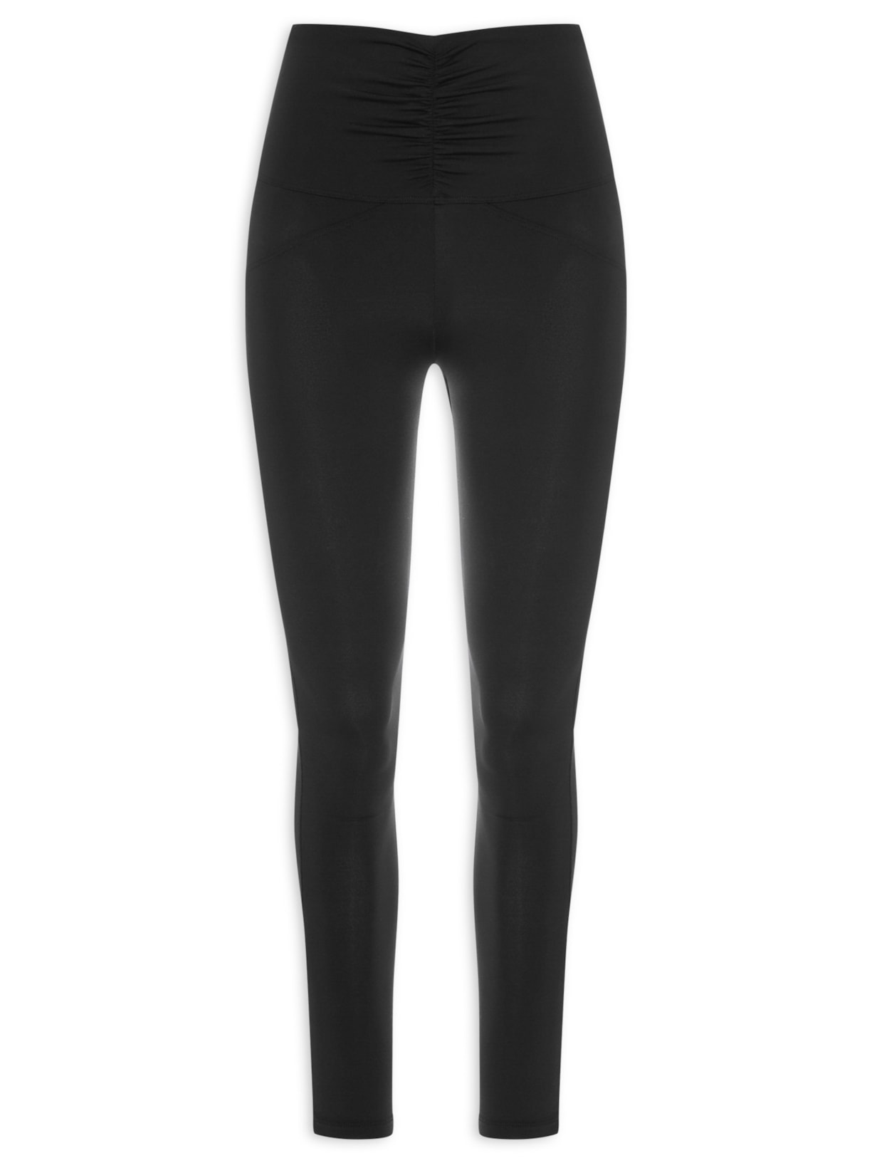Calça Feminina Legging Cós Franzido Preto Inhale