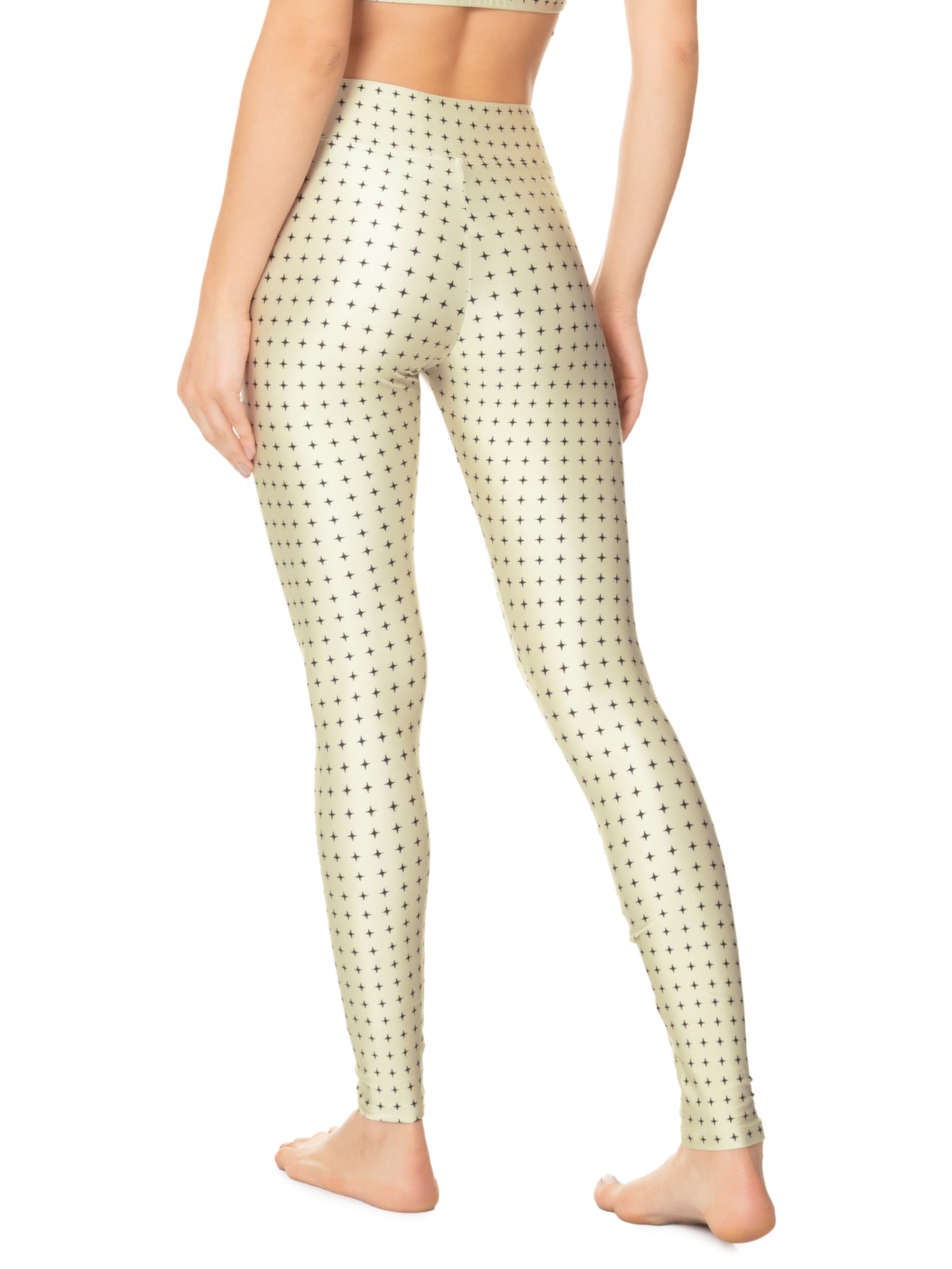 Calça Feminina Legging Cós Reto Branco Inhale