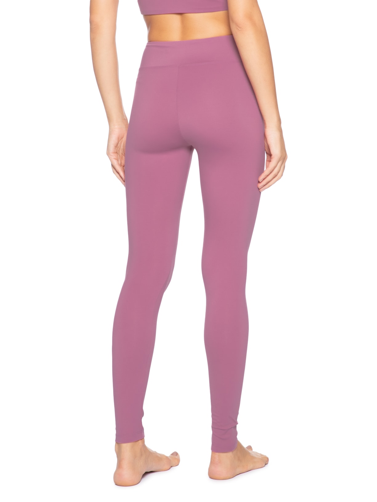 Calça Feminina Legging Cós Reto Rosa Inhale