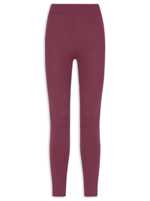 Calça Feminina Legging Cós Reto - Roxa