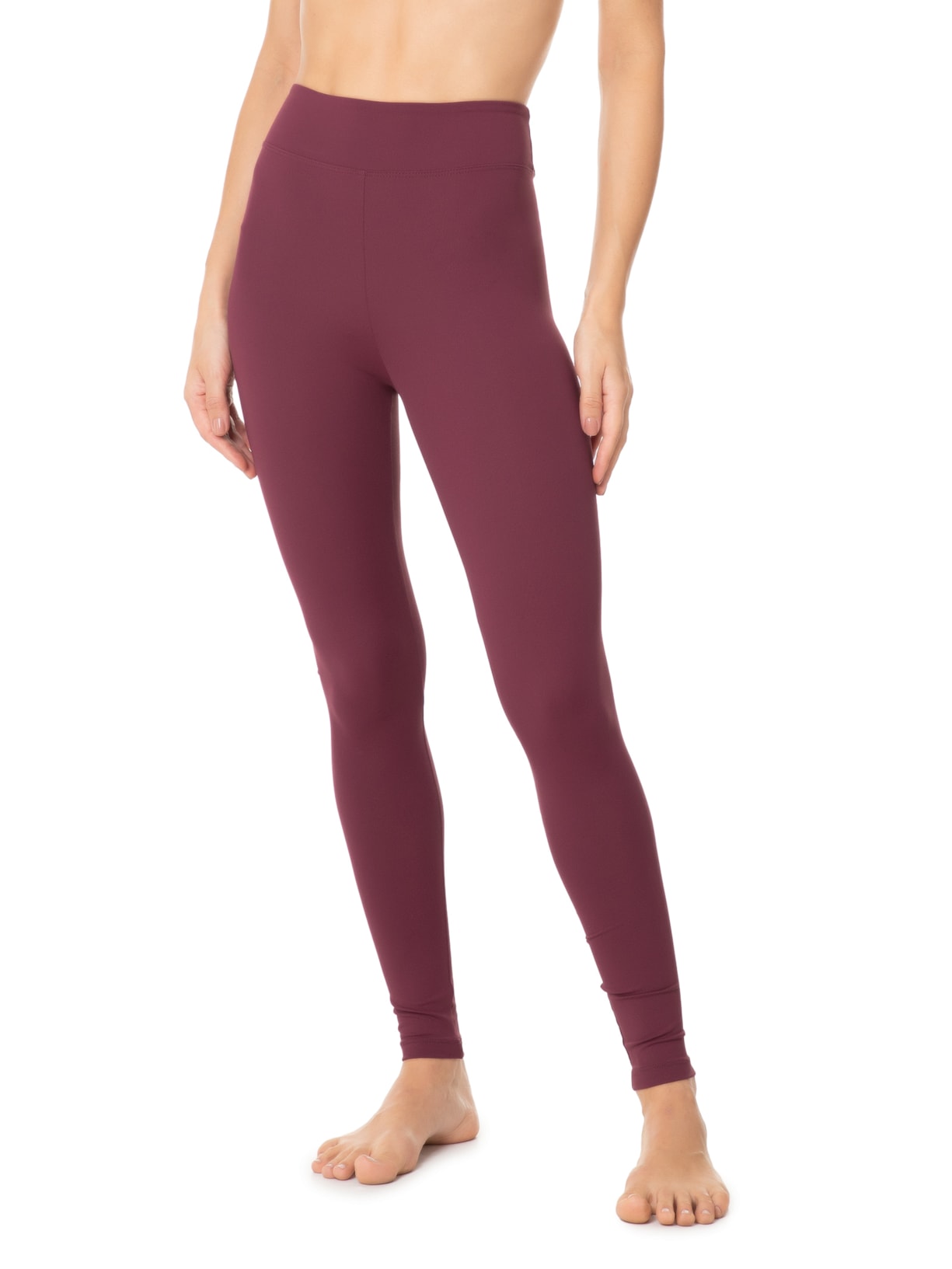 Calça Feminina Legging Cós Reto Roxa Inhale