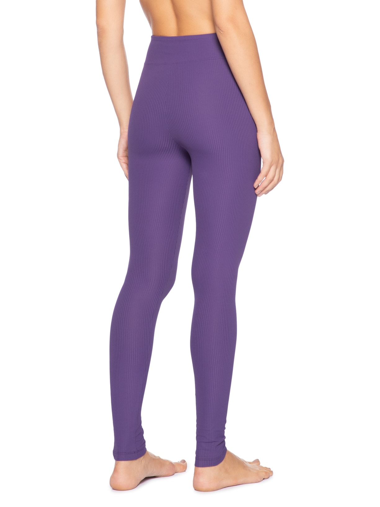 Calça Feminina Legging Cós Reto Roxo Inhale