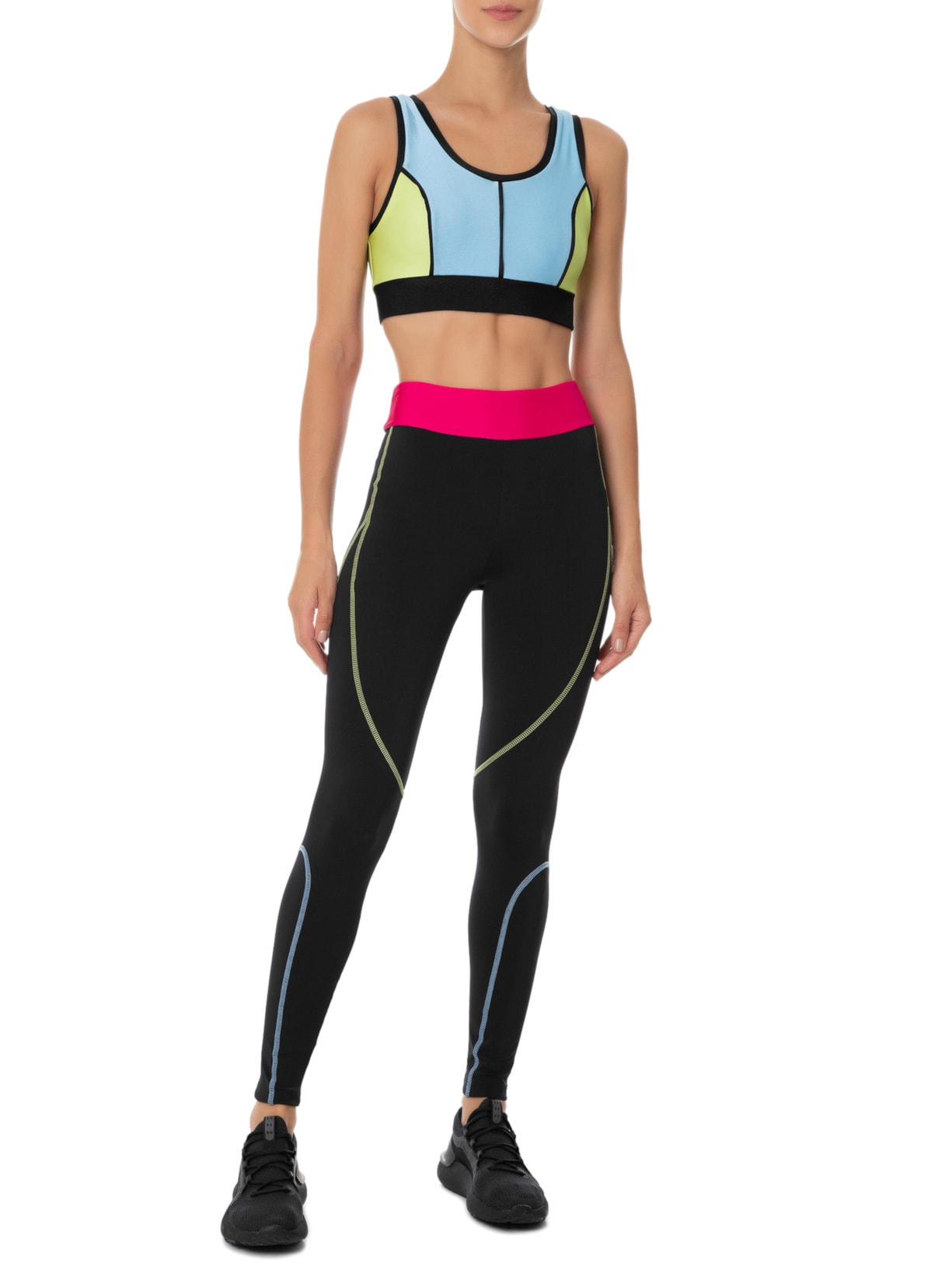 Calça Feminina Legging Cravo Do Campo Preto Lauf