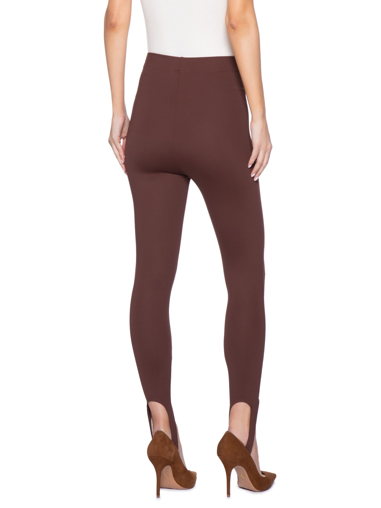 Calça Feminina Legging De Pézinho Marrom '2Essential