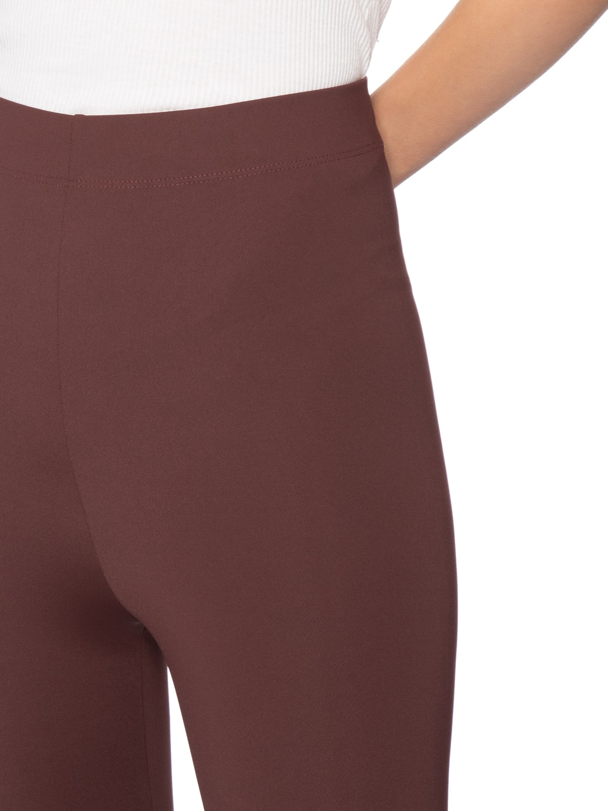 Calça Feminina Legging De Pézinho Marrom '2Essential