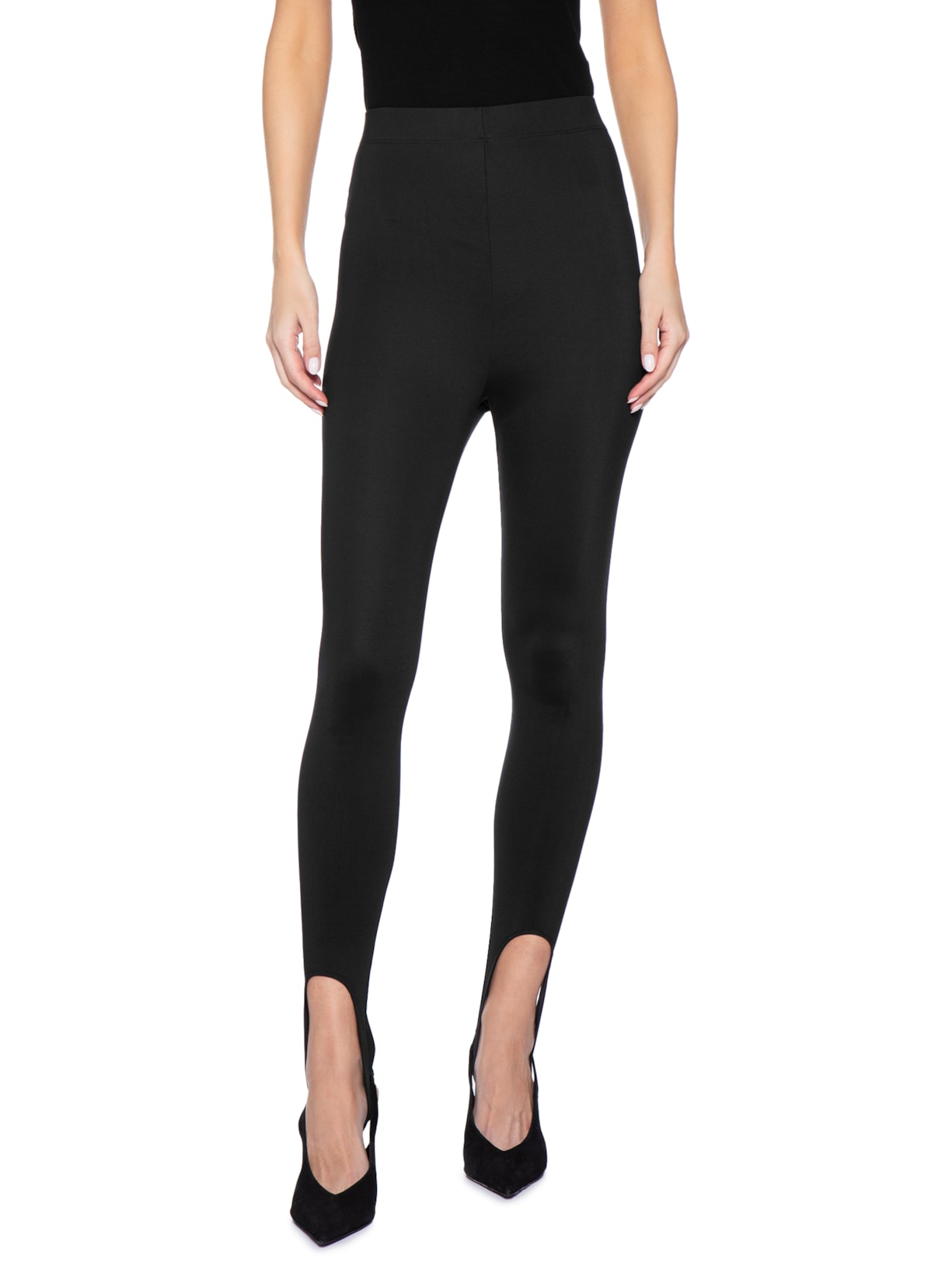 Calça Feminina Legging De Pezinho Preto '2Essential