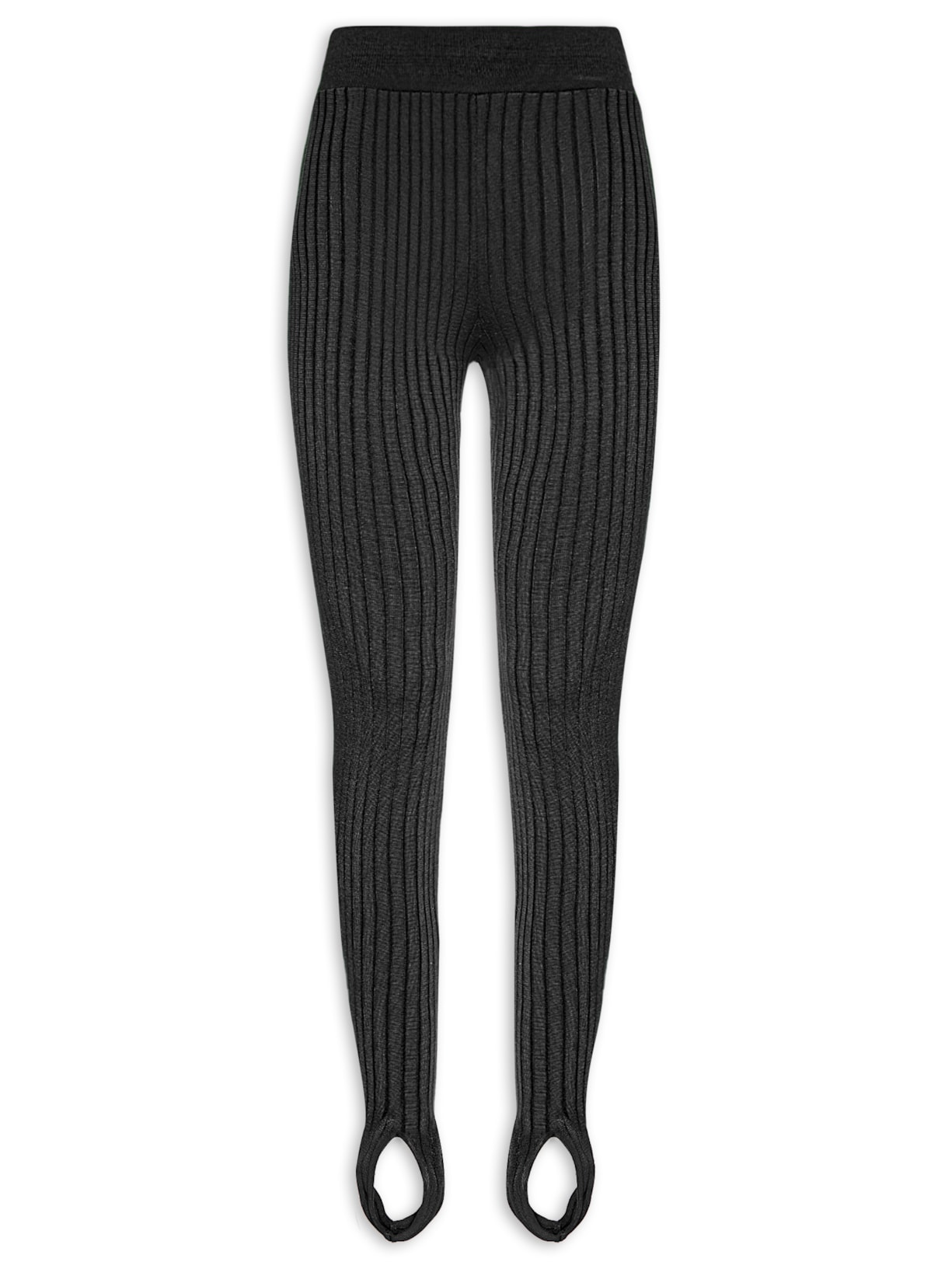 Calça Feminina Legging De Tricot Fuseau - Preto