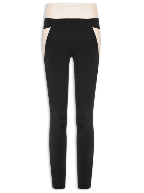 Calça Feminina Legging Disco - Preto