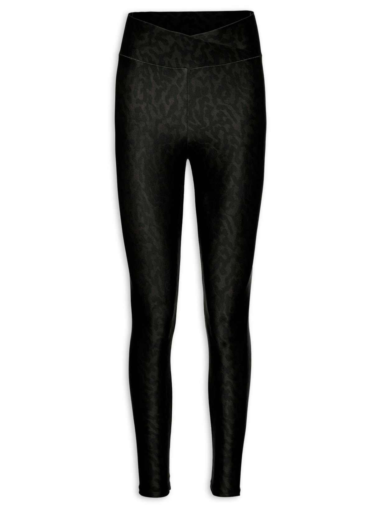 Calça Feminina Legging Estampada - Marrom