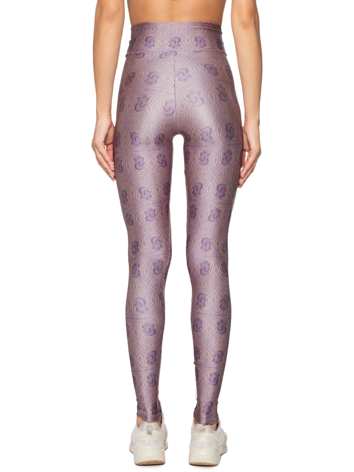 Calça Feminina Legging Estampada Slim Roxo Melt