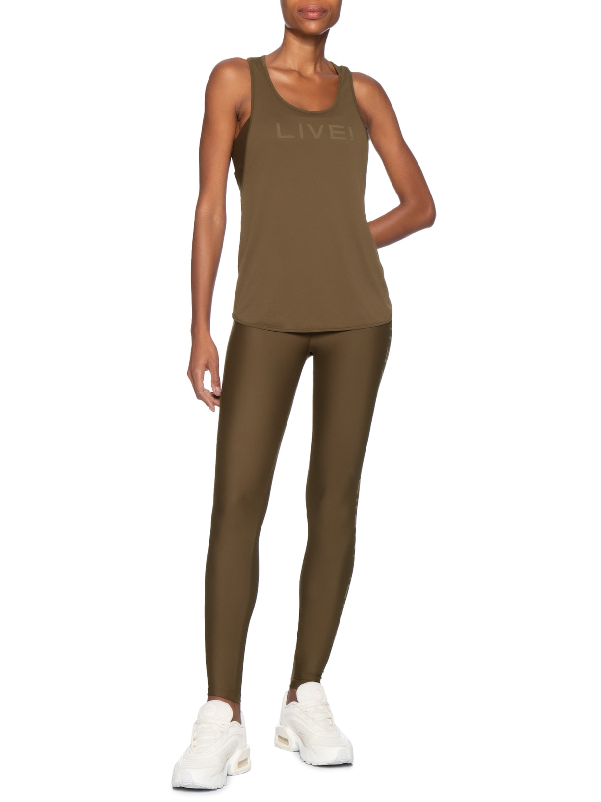 Calça Feminina Legging Fuso Icon Neo Marrom Live!