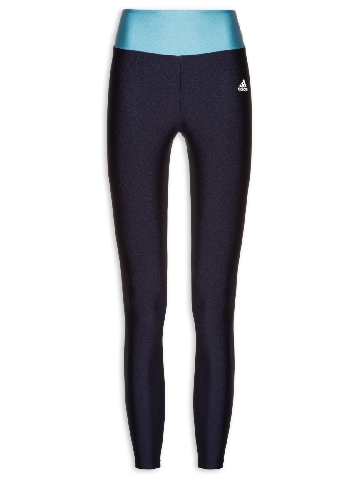 Calça Feminina Legging Latin Fit Colorblock Azul Adidas