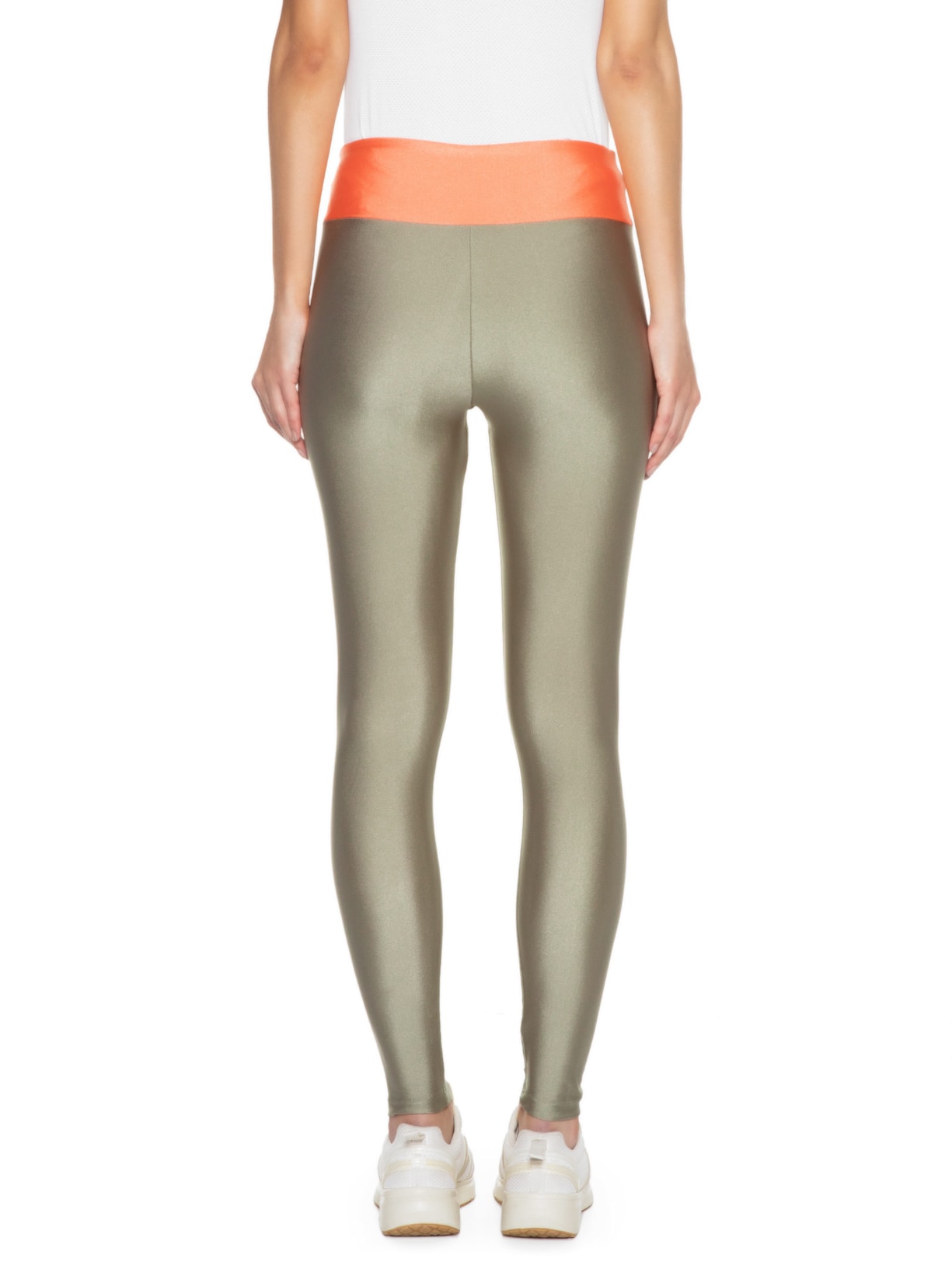 Calça Feminina Legging Latin Fit Colorblock Cinza Adidas