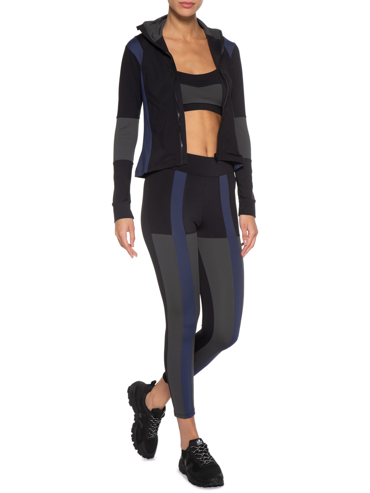 Calça Feminina Legging Linha Enlace Preto Lauf