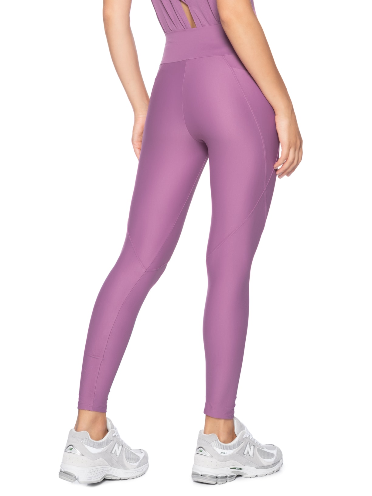 Calça Feminina Legging Lisa Aura Rosa Body For Sure