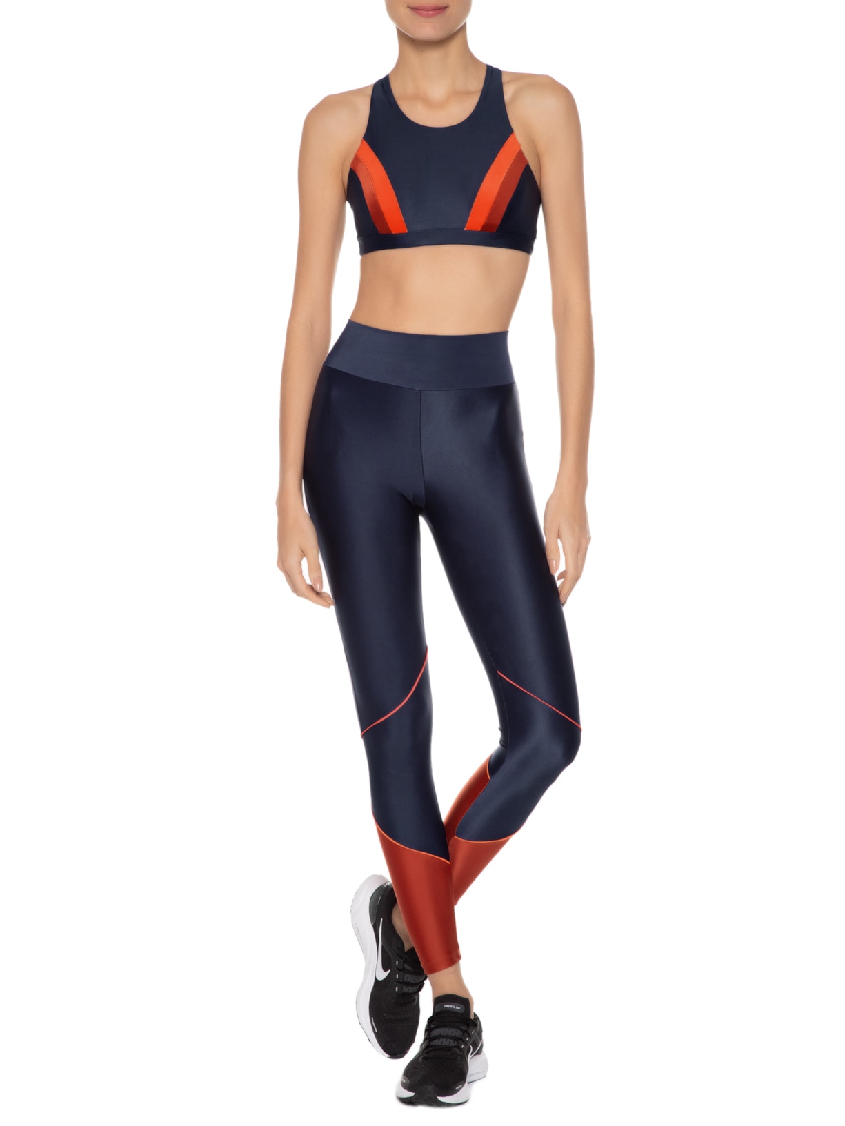 Calça Feminina Legging  Lisa Azul Body For Sure