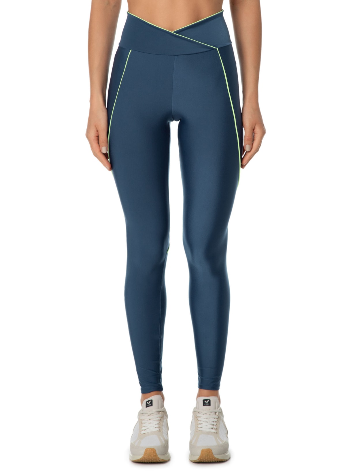 Calça Feminina Legging Lisa Azul Body For Sure