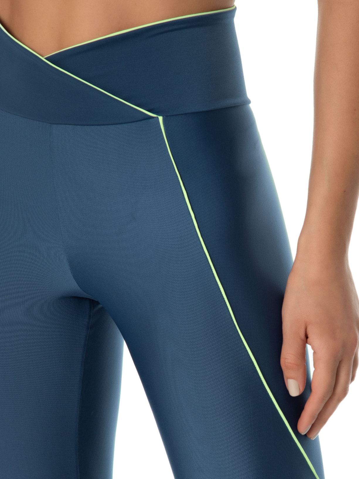 Calça Feminina Legging Lisa Azul Body For Sure