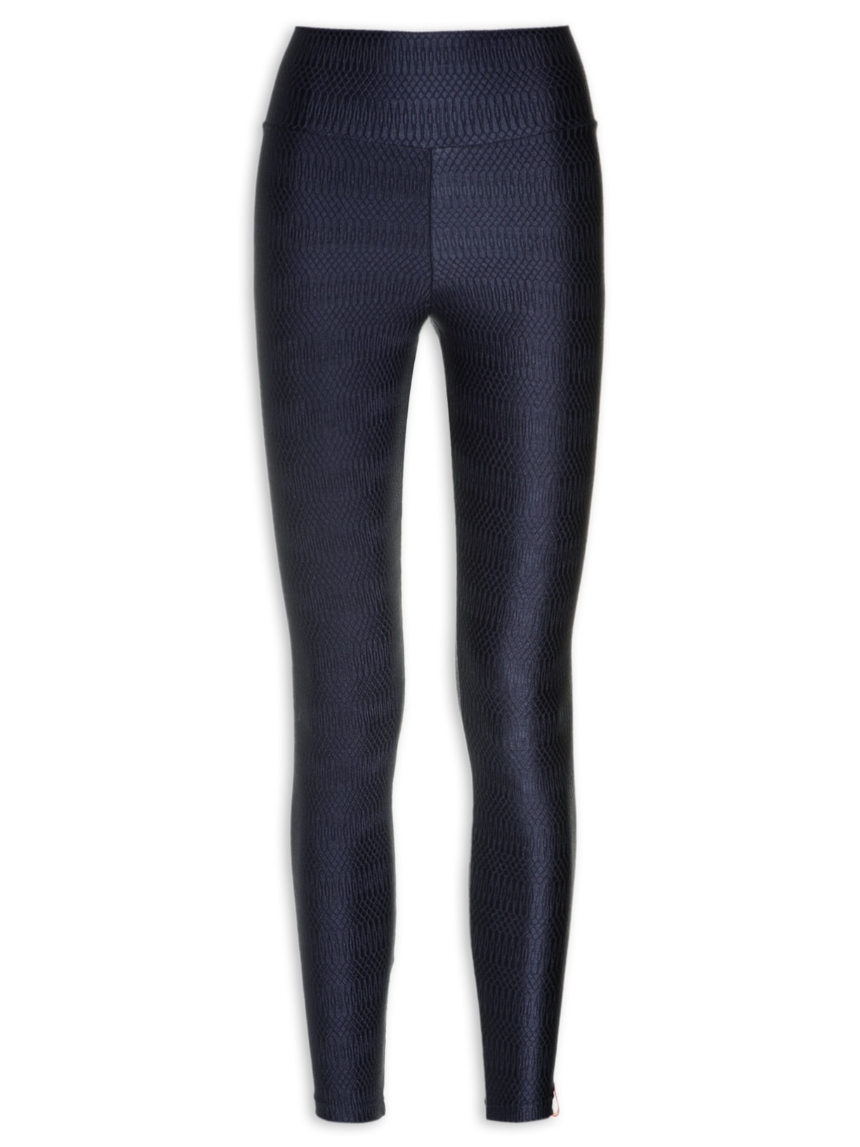 Calça Feminina Legging Lisa Com Textura - Azul