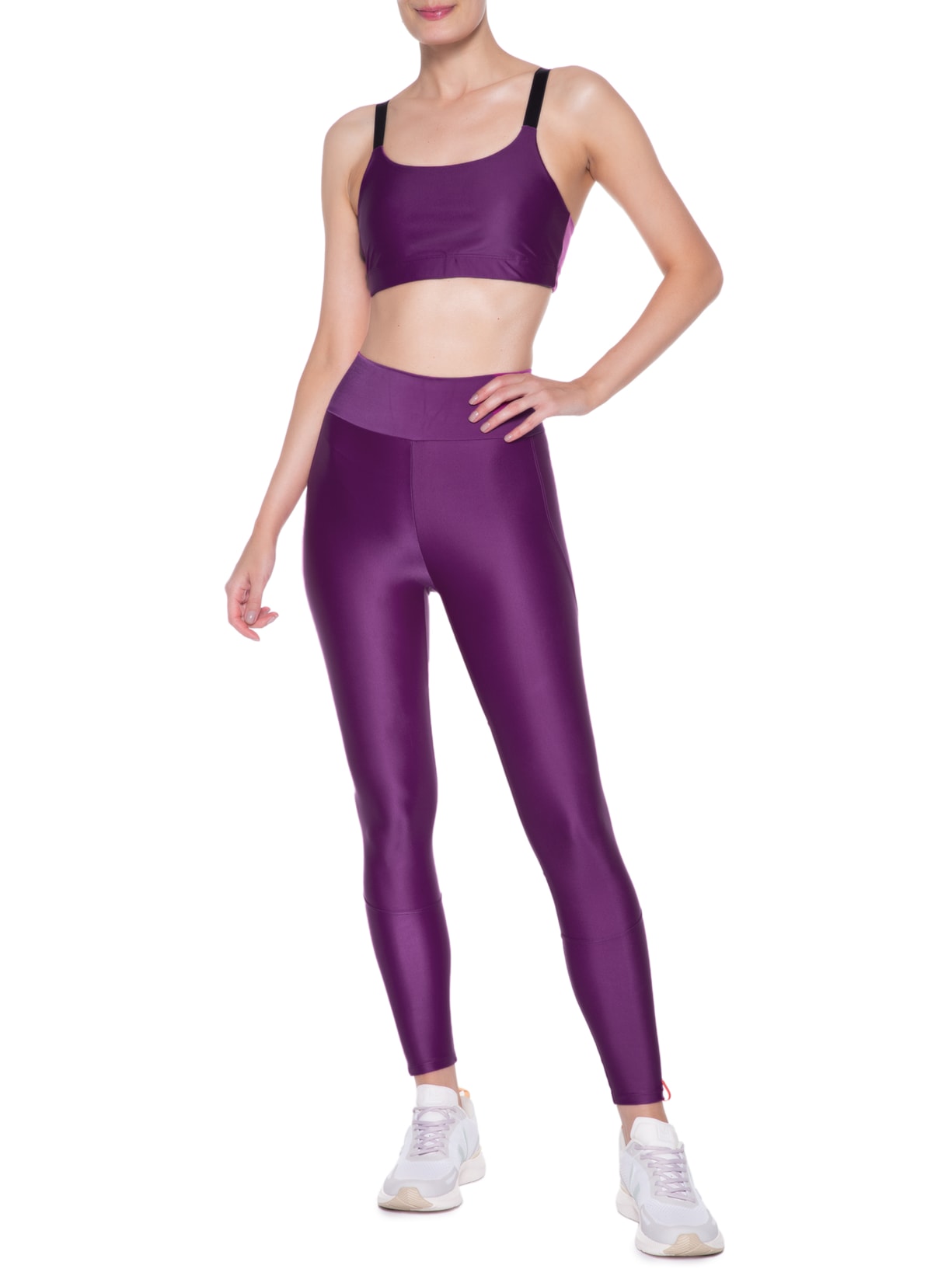 Calça Feminina Legging Lisa Roxo Body For Sure