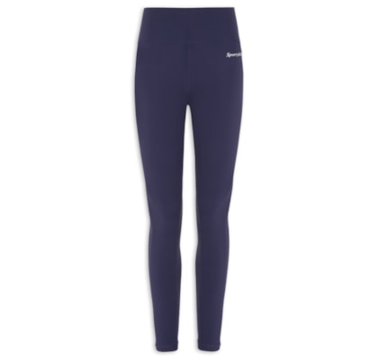 Calça Feminina Legging Logo Serif - Azul