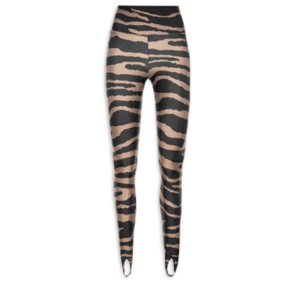 Calça Feminina Legging Lycra Zebra - Preto