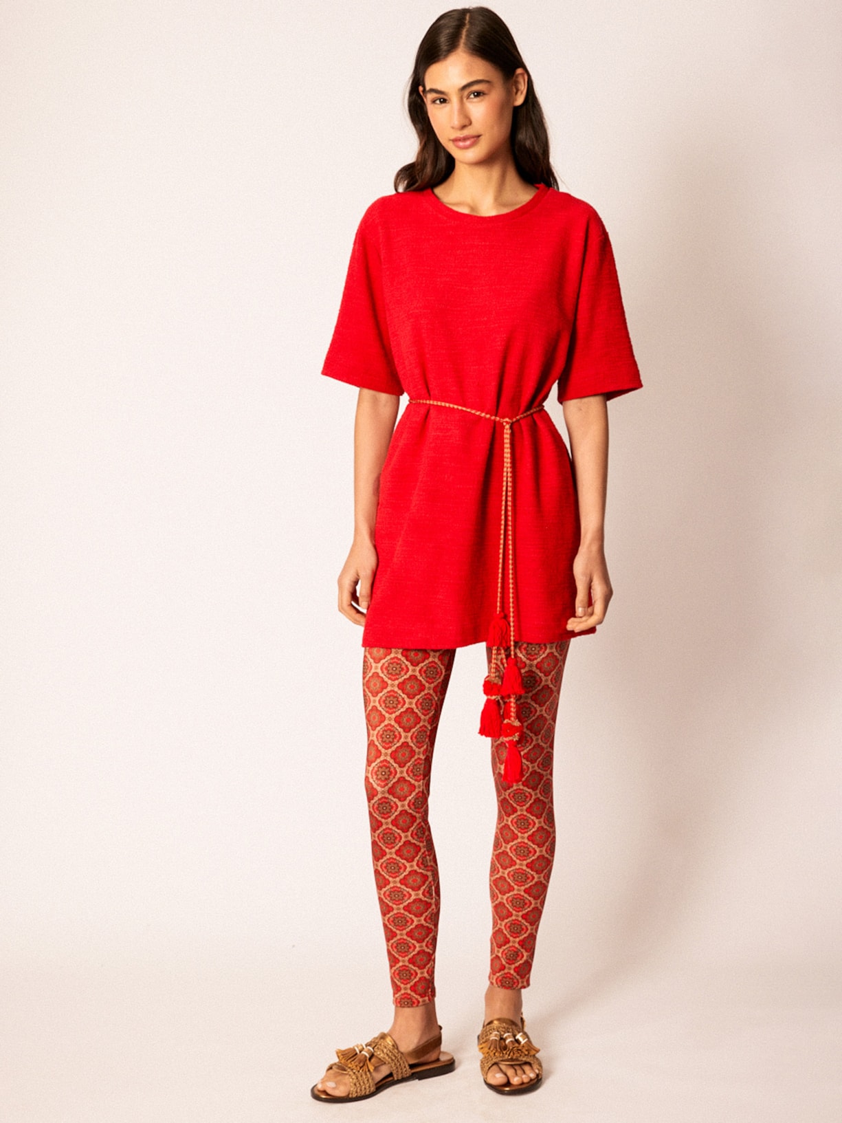 Calça Feminina Legging Marahani Vermelho Mixed