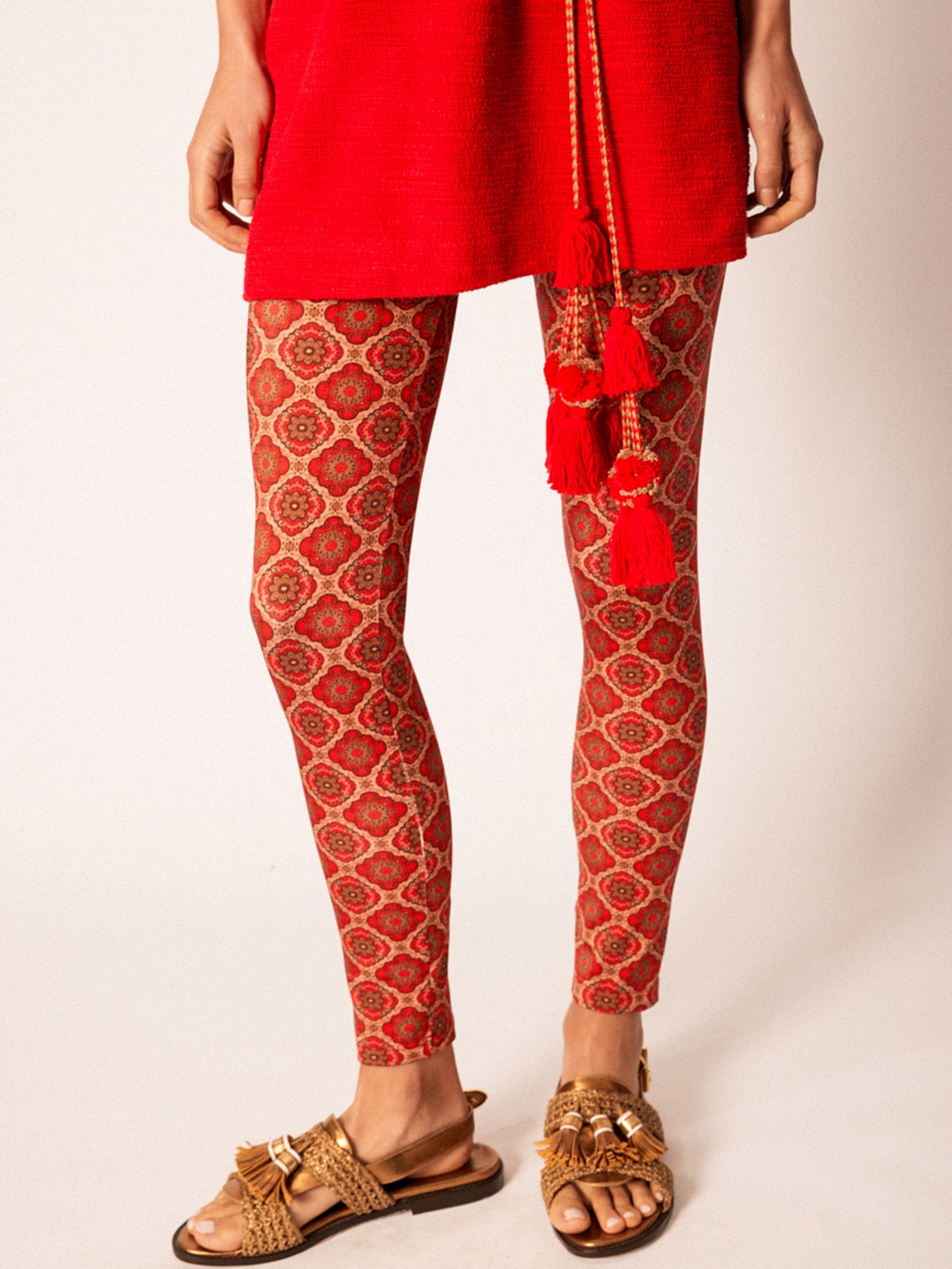 Calça Feminina Legging Marahani Vermelho Mixed