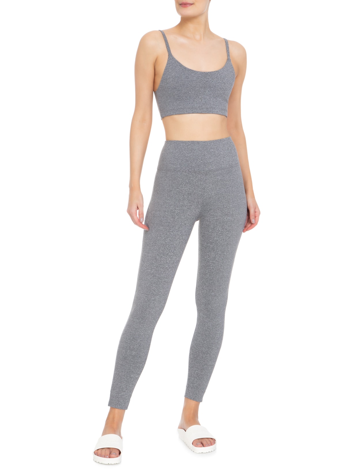 Calça Feminina Legging New Basic Bio Cinza Yogini