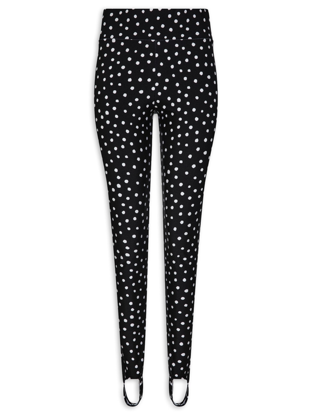 Calça Feminina Legging Pois V27 Preto Mixed