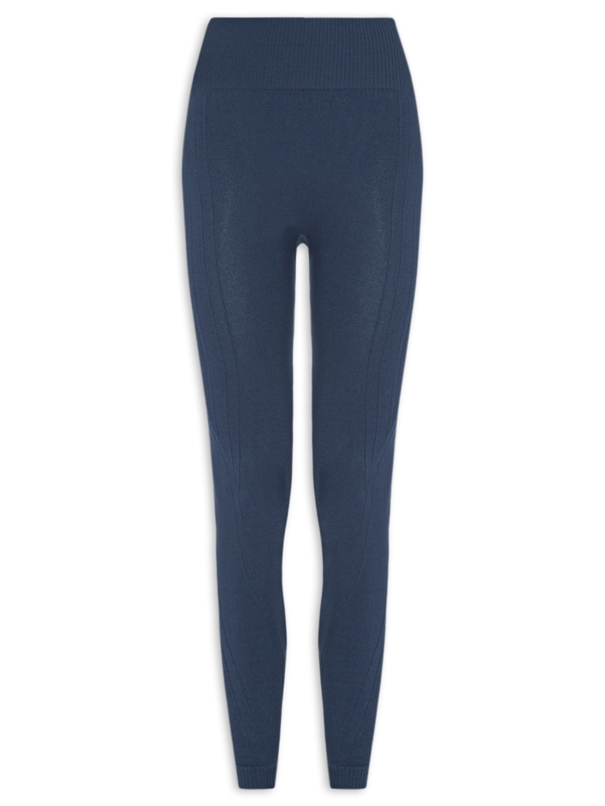Calça Feminina Legging Poliamida Azul Basiq
