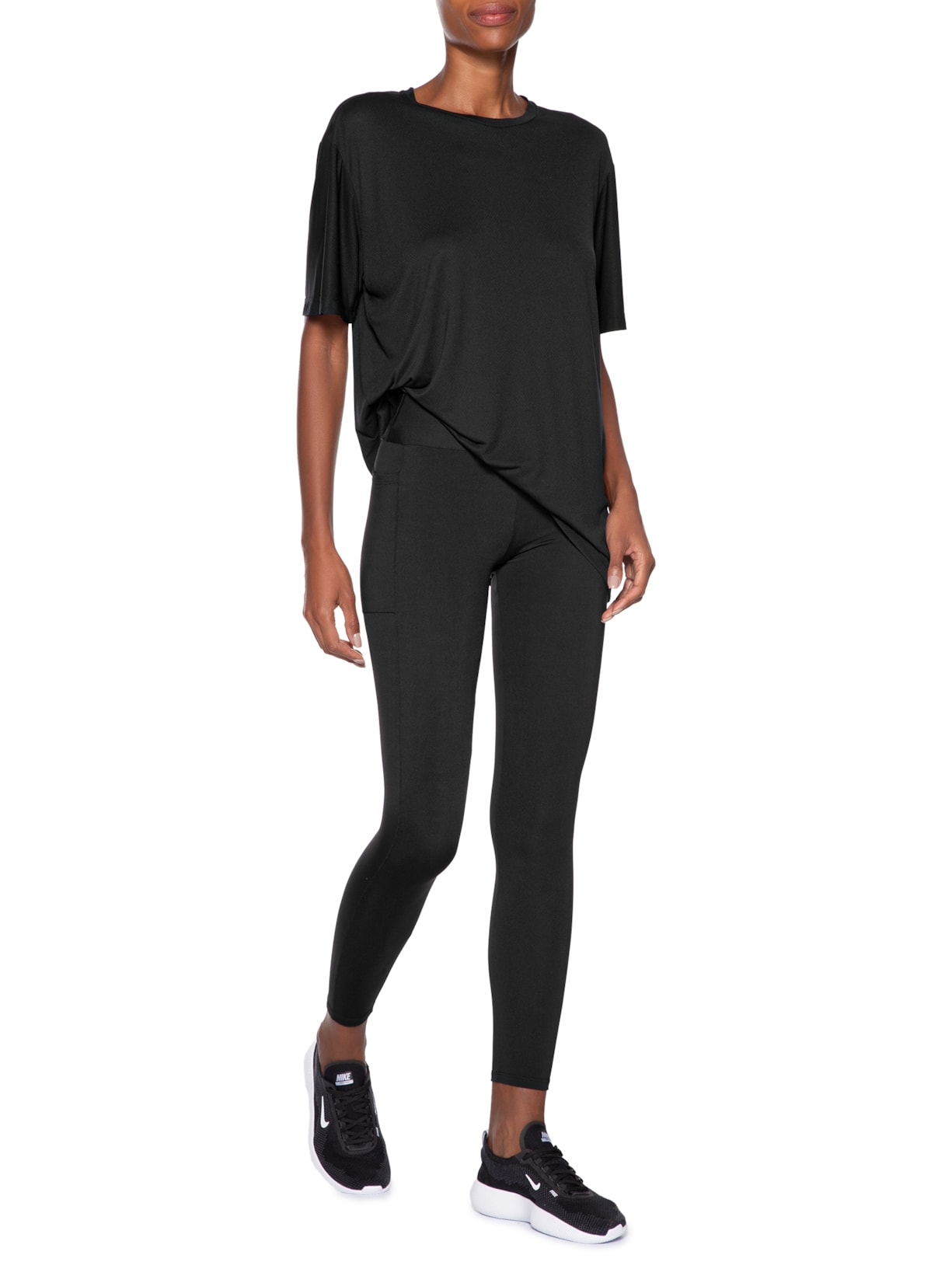 Calça Feminina Legging Preto Hering Sports