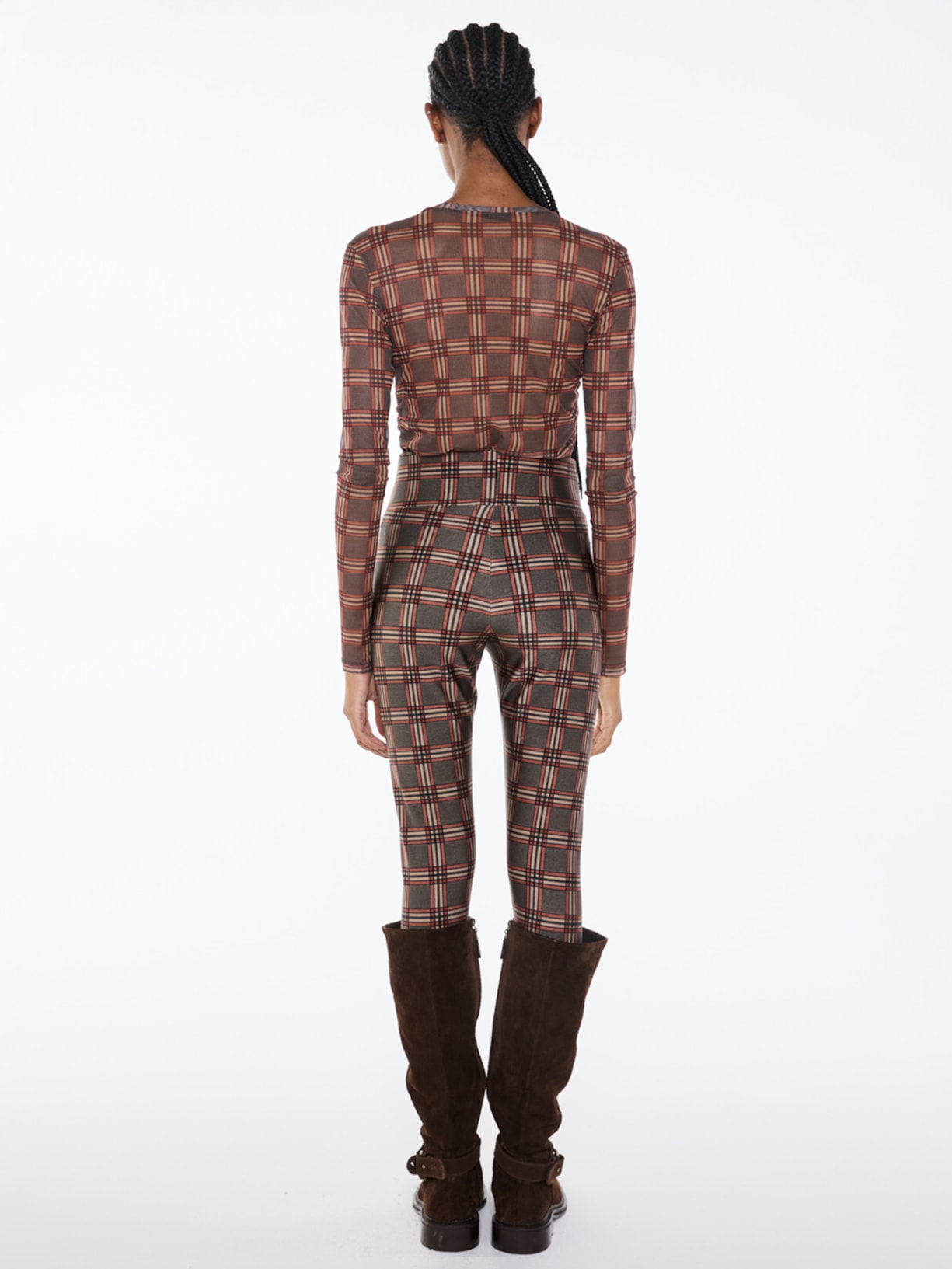 Calça Feminina Legging Scotland I26 Marrom Mixed