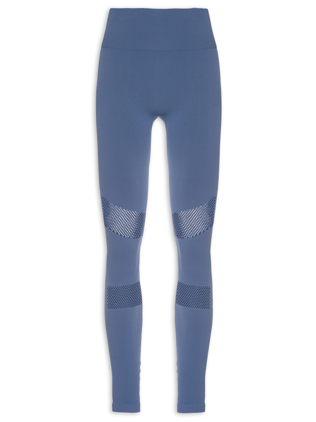 Calça Feminina Legging Seamless Emana Furo - Azul